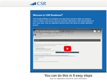 Tablet Screenshot of csrreadiness.com